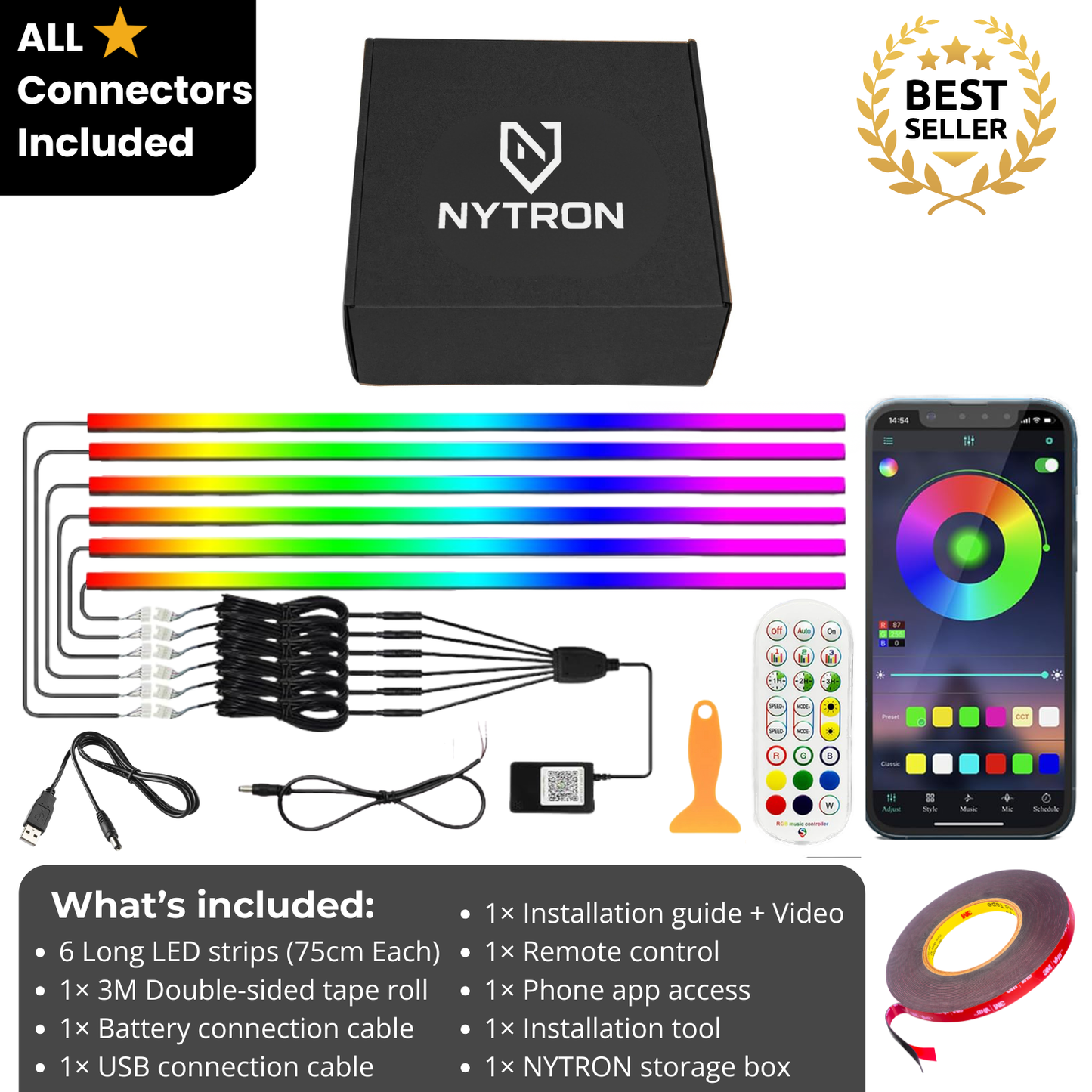 Motorcycle LED Lights Kit